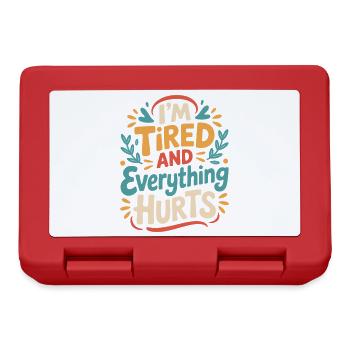Fitness Gym Workout: I'm Tired and Doing Everything - Lunchbox - red - Front