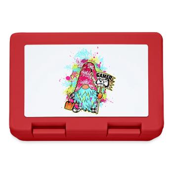 Gamer Gnome Street Art Graffiti Urban Gaming - Lunchbox - red - Front