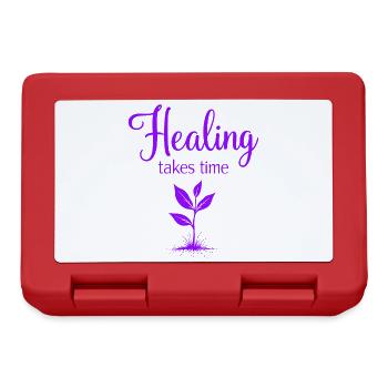 Healing takes time Mindfulness Patience - Lunchbox - red - Front
