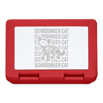 Schrödinger's cat - Lunchbox - red - Front