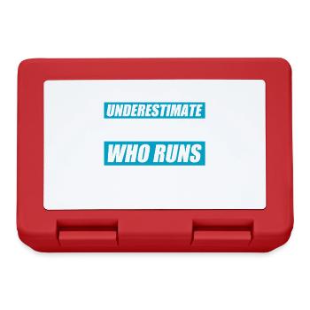 Vieil homme drôle, coureur de course - Boîte à goûter - rouge - Devant