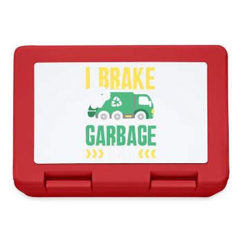 Garbage Day is my favorite day - Lunchbox - red - Front
