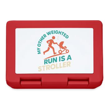Running Mom, Dad, Jogging Parents - Lunchbox - red - Front
