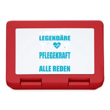 Pflegerin Geschenke Pflege Lustig Krankenpflegerin - Brotdose - Rot - Vorne