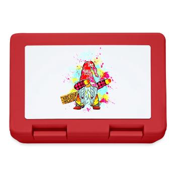 CREATIVE GNOME Dab Graffiti Artist XMas - Lunchbox - red - Front