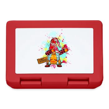 CHEF WICHTEL Dab Graffiti Weiblich Xmas Spruch - Brotdose - Rot - Vorne
