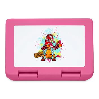 CHEF WICHTEL Dab Graffiti Weiblich Xmas Spruch - Brotdose - Pink - Vorne