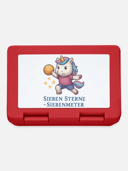 Unicorn Handball Seven Stars Seven Meters - Lunchbox - red