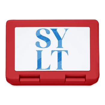 North Sea Holiday SYLT Island Wadden Sea Fun - Lunchbox - red - Front