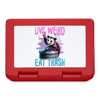 Funny Opossum - Lunchbox - red - Front