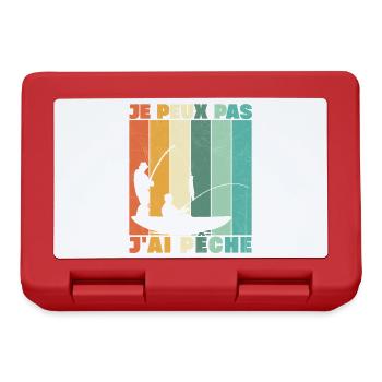 Je Peux Pas J'ai Pêche - Boîte à goûter - rouge - Devant