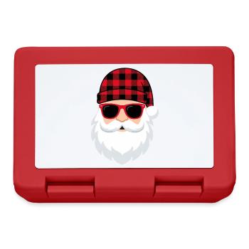 Humor Christmas Man Santa Claus - Brotdose - Rot - Vorne