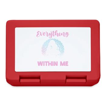 Inner Balance Yoga Motif - Lunchbox - red - Front