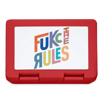 Rules are there to be broken - Lunchbox - red - Front