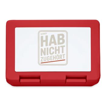sorry didn't listen distracted anti social - Lunchbox - red - Front