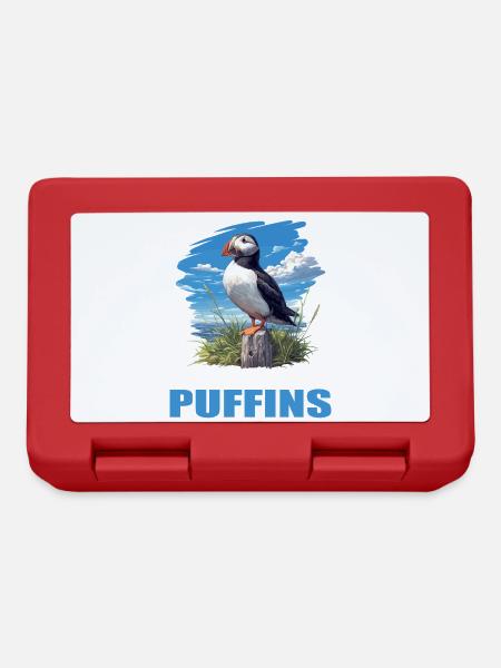 Puffin Papageientaucher - Brotdose - Rot