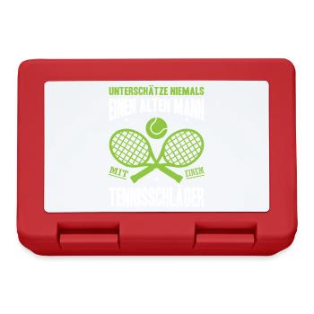 Tennis Player Gifts Tennis Sayings Outfits - Lunchbox - red - Front