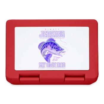 Always Jerking My Rod Funny Fishing - Lunchbox - red - Front