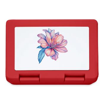 Aquarelles de l’explosion de couleurs de l’hibiscus - Boîte à goûter - rouge - Devant