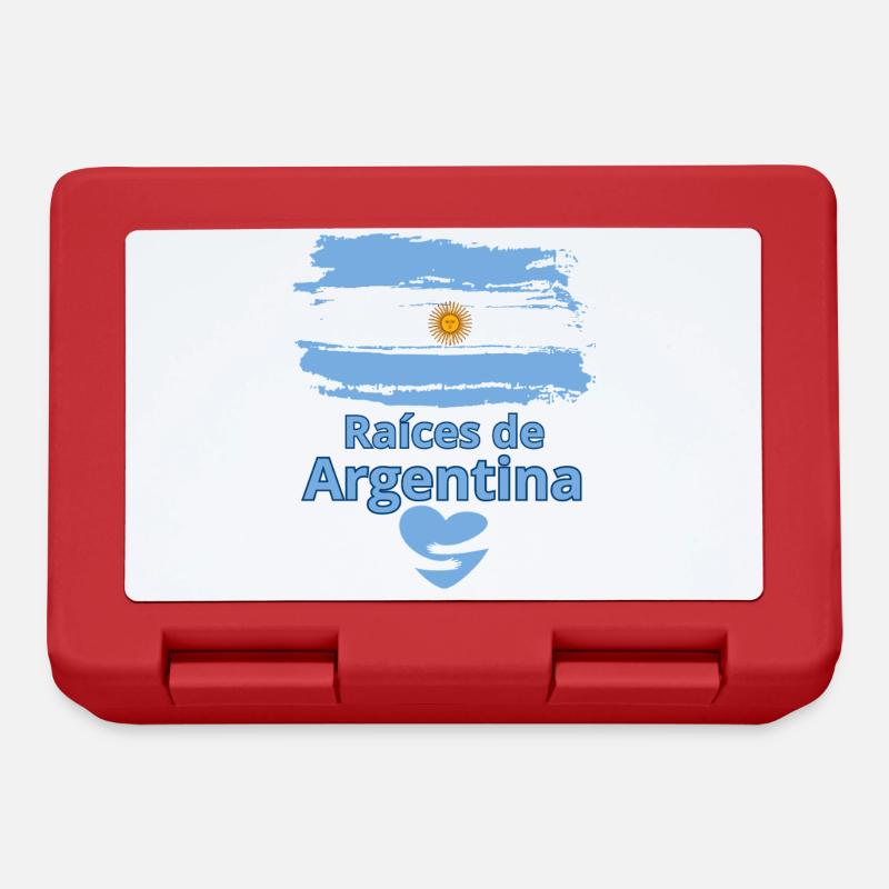 Argentiniens Wurzeln: Albiceleste Pride - Brotdose - Rot