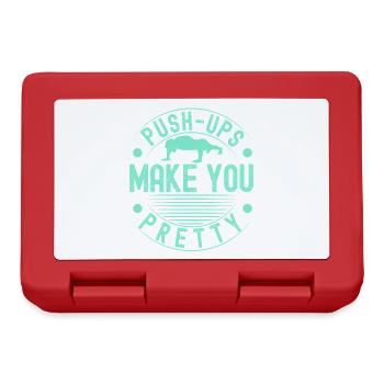 Fitness Fanatics Push-Ups Make You Pretty - Lunchbox - red - Front