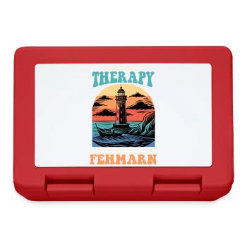 Baltic Sea NEED NO THERAPY MUST GO TO FEHMARN - Lunchbox - red - Front