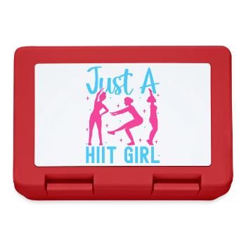Fitness Fanatics Just A Hiit Girl Calisthenics Gym - Brotdose - Rot - Vorne