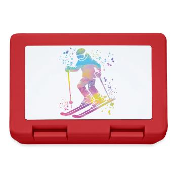 Ski alpin Sports d’hiver Ski nordique - Boîte à goûter - rouge - Devant