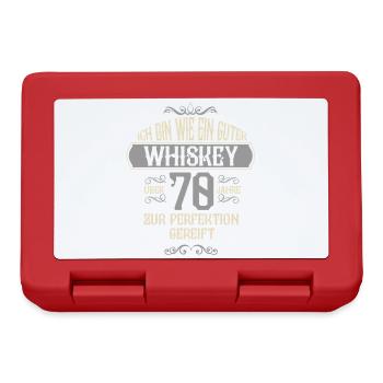 70th birthday 70 years old saying gift - Lunchbox - red - Front