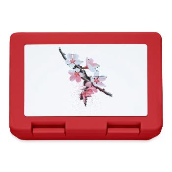 Succursale d’art bug de Cherry Blossoms - Boîte à goûter - rouge - Devant