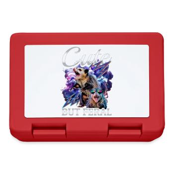 Funny Opossum - Lunchbox - red - Front