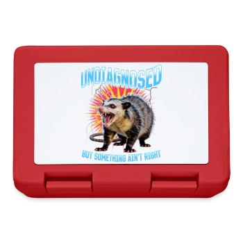 Funny Opossum - Lunchbox - red - Front