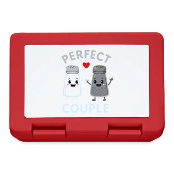 Perfect Couple Salt And Pepper Love Duo - Brotdose - Rot - Vorne