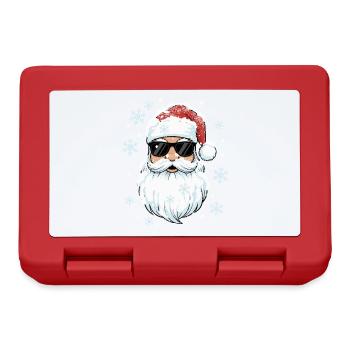 Cool Santa - Santa Claus with Sunglasses - Lunchbox - red - Front