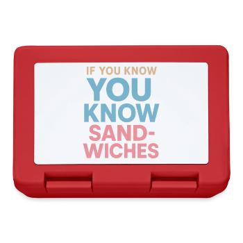 Eis-sandwich-liebhaber Sommerdessert - Lunchbox - red - Front