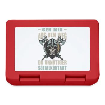 Vikinger Outfits Valhalla Nordische Mythologie - Brotdose - Rot - Vorne