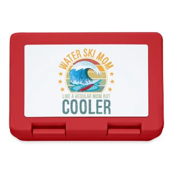 Waterski Mom Mothers Day Ski Lover Mom Water Ski - Lunchbox - red - Front