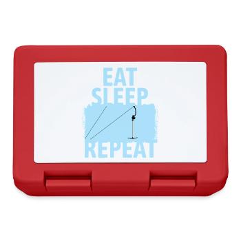 Ankerlift | Eat Sleep Lift Repeat | Skiing - Lunchbox - red - Front