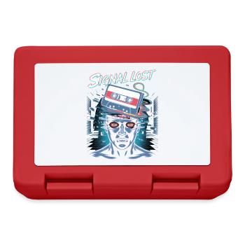 Signal Lost Retro Sci-Fi Glitch Design - Brotdose - Rot - Vorne