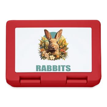 Lapin Lapin - Boîte à goûter - rouge - Devant
