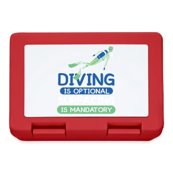Diving Diver Snorkeling Recreational Diver - Lunchbox - red - Front