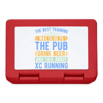 Cadeau de course XC drôle XC Runner Edition - Boîte à goûter - rouge - Devant