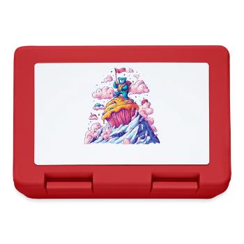 Bear Adventure Cupcake Summit - Lunchbox - red - Front