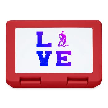 Floorball Love to Wear - Lunchbox - red - Front