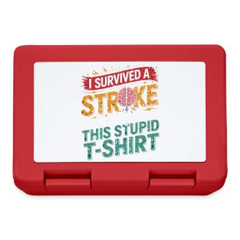 Survives Stroke Shirt - Lunchbox - red - Front