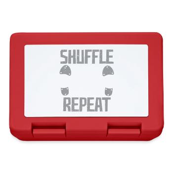 Stepptanz Stepptänzer Stepper Shuffle Flap Heel - Brotdose - Rot - Vorne