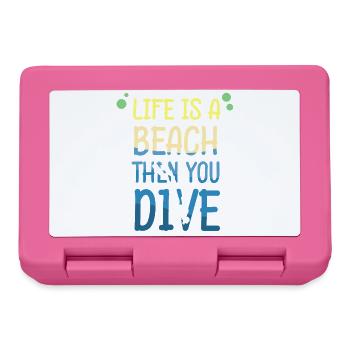 Diving Diver Snorkeling Recreational Diver - Lunchbox - pink - Front