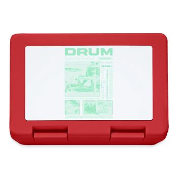 Batteur rock Drumplayer Streetwear - Boîte à goûter - rouge - Devant