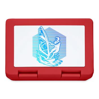 Kurz und klar Windsurfing - Brotdose - Rot - Vorne