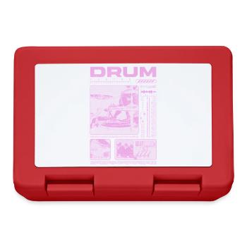 Rock Drummer Drum Player Streetwear - Lunchbox - red - Front